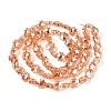 Electroplate Transparent Glass Beads EGLA-H112-04HP-03-2