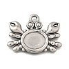 304 Stainless Steel Pendant Cabochon Settings STAS-H477-03A-P-1