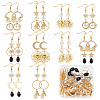 DIY Sun Moon Star Earring Making Kit DIY-SC0020-86-1