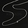 1.5mm Rack Plating Brass Box Chain Necklaces for Women Men MAK-L044-21P-3