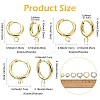 16Pcs 201 Stainless Steel Huggie Hoop Earring Findings STAS-FS0002-27B-4