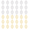 40Pcs 2 Colors 304 Stainless Steel Pendants STAS-DC0017-08-1