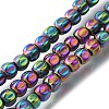 Electroplated Synthetic Non-magnetic Hematite Beads Strands G-C154-A01-01J-1