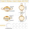 DIY Flat Round Link Connector Making Kits DIY-UN0002-91-5