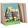 6Pcs Rectangle Wood Painting Linen Panels AJEW-WA0001-08-1