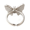 Brass Cuff Rings RJEW-D079-03P-RS-2