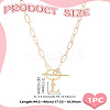 304 Stainless Steel Letter Pendant Necklaces NJEW-LP0001-52L-G-2