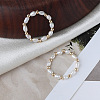 Natural Freshwater Pearl Rice Beaded Stretch Rings FS-WG04E98-01-2