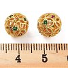 Rack Plating Brass Cubic Zirconia Beads KK-S377-12G-3