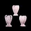 Natural Rose Quartz Carved Healing Angel Figurines PW-WG73241-06-1