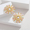 304 Stainless Steel Stud Earrings EJEW-T054-14G-1