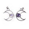 Natural Amethyst Pendants G-F639-07B-1