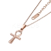 Ion Plating(IP) 304 Stainless Steel Cable Chain Necklaces NJEW-G081-07-2