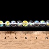 Transparent Electroplate Glass Beads Strands GLAA-T032-T6mm-C18-4