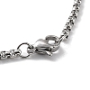 Non-Tarnish 201 Stainless Steel Pendant Necklace NJEW-K253-12P-4