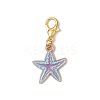 8Pcs Sea Animal Alloy Enamel Pendant Decorations HJEW-JM03655-4