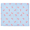 Bowknot & Tartan Pattern Cotton Fabric DIY-WH0890-31B-1