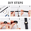 180Pcs 6 Style Iron Ribbon Crimp Ends FIND-WR0004-92-2