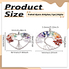 2Pcs 2 Styles Natural Mixed Stone Chip Tree of Life Big Pendants FIND-LP0003-10-2