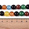 Natural Agate(Dyed & Heated) Beads Strands G-Q604-10MM-01-4