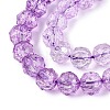 Crackle Transparent Glass Beads Strands GLAA-N063-10mm-13-4