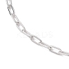 304 Stainless Steel Paperclip Chain Bracelets for Women BJEW-JB12535-3