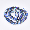 Electroplate Glass Beads Strands EGLA-S176-07B-B01-2