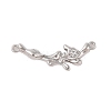 Alloy Crystal Rhinestone Branch Links Connector Charms FIND-Z053-06P-1