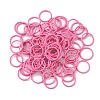 100Pcs Baking Paint Zinc Alloy Open Jump Rings FIND-WH0032-85B-10-1