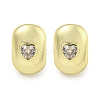 Brass Micro Pave Cubic Zirconia Stud Earrings for Women EJEW-E312-01C-G-1