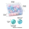 DIY Round Acrylic & Resin Jewelry Making Findings Kits DIY-FS0007-63-4