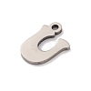 Non-Tarnish 201 Stainless Steel Charms STAS-U016-01P-U-2