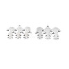 Non-Tarnish 201 Stainless Steel Pendants STAS-N091-154P-2