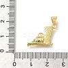 Rack Plating Brass with Cubic Zirconia Pendants KK-Z086-44G-3