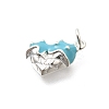 925 Sterling Silver Enamel Heart Ice Cream Charms STER-H116-03S-02-2