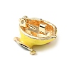 Golden Alloy Enamel Brooch LS-JEWB-K018-32D-G-2