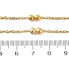 304 Stainless Steel Double Round Rope Chain Necklaces NJEW-C073-06G-5
