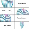 20Pcs 10 Style PVD Vacuum Plating 201 Stainless Steel Filigree Pendants STAS-SZ0001-79-5