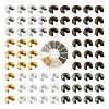 480Pcs 6 Colros Iron Crimp Beads Covers IFIN-PJ0001-01-1