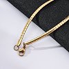 Ion Plating(IP) 304 Stainless Steel Necklaces NJEW-G310-06G-2