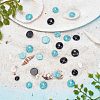 ARRICRAFT 150Pcs 10 Styles Synthetic Turquoise Cabochons TURQ-AR0001-23-3