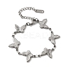 304 Stainless Steel Link Bracelets for Women BJEW-Q041-01C-P-2