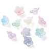 200Pcs 10 Colors Opaque Acrylic Bead Caps OACR-CJ0001-43-7