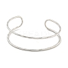 Non-Tarnish Hollowed 304 Stainless Steel Cuff Bangles BJEW-P331-07P-2