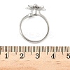 Brass Micro Pave Cubic Zirconia Rotating Cuff Rings for Women RJEW-C132-05P-2