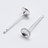 925 Sterling Silver Ear Stud Findings STER-K167-043C-S-3