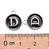 Platinum Plated Alloy Charms X-ENAM-S118-02D-P-3