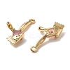 Brass Micro Pave Cubic Zirconia Pendants KK-A259-32G-2