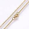 304 Stainless Steel Cable Chains Necklaces MAK-L015-34A-1
