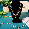 Handmade Rhinestone Flat Round Link Chains CHC-TA0001-35-7